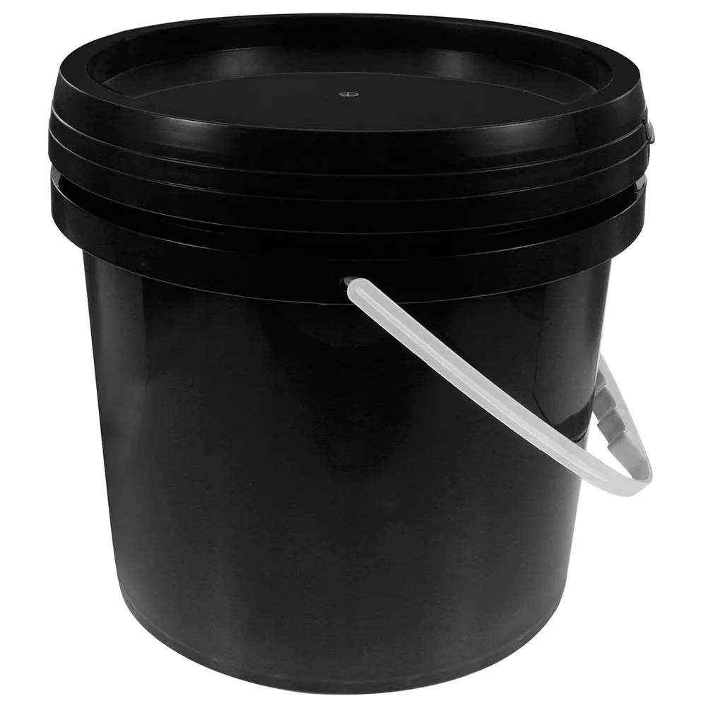 Seau en plastique scellé de qualité alimentaire avec poignée, couvercle anti-déversement à large bouche, conteneur de stockage de peinture pour usage intérieur et extérieur