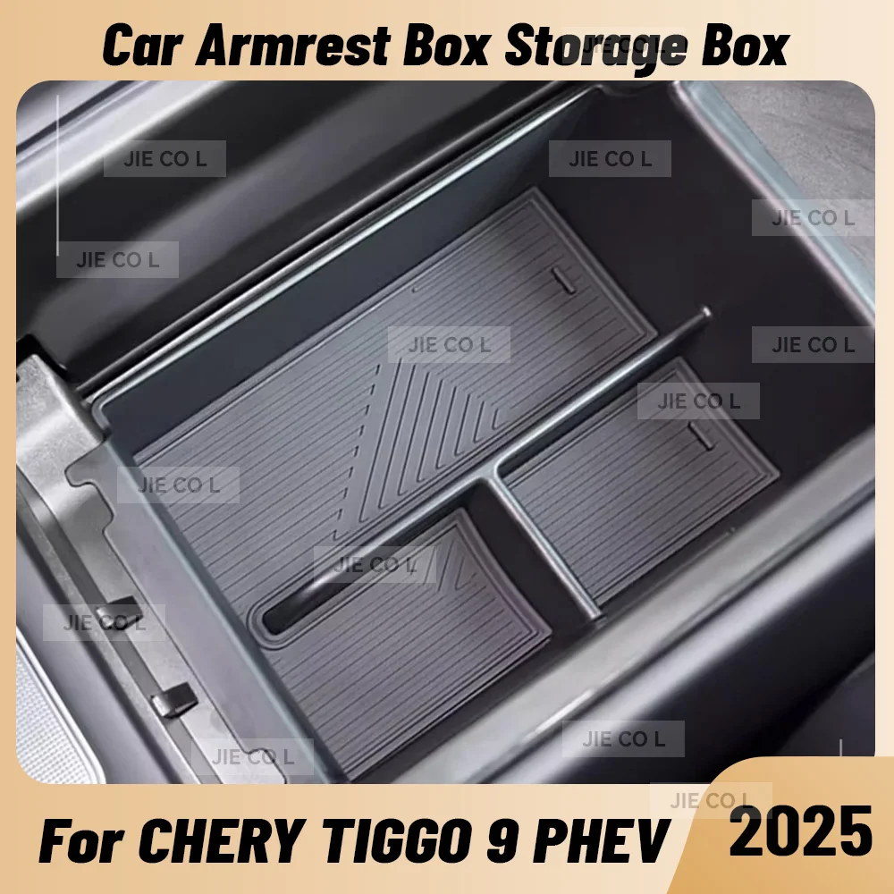 

Автомобильный подлокотник, ящик для хранения, лоток для CHERY TIGGO 9 PHEV 2025, авто, центральная консоль, органайзер, аккуратные аксессуары для интерьера