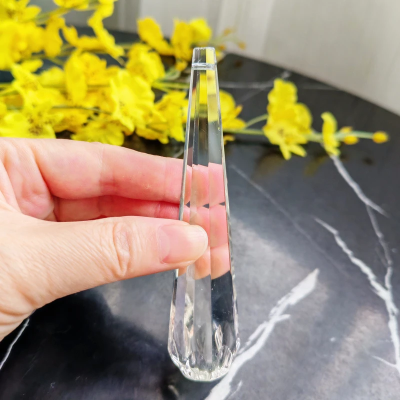Excellent K9 Crystal Prism Clear Faceted Glass Chandelier Crystal Hanging Ornaments DIY Suncatcher Pendants Rainbow Maker