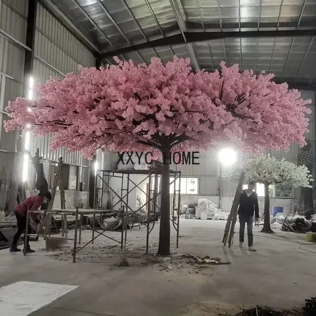 Pink And White Flower Fake Sakura Trees Large Artificial Cherry Blossom Tree wedding tree for indoor