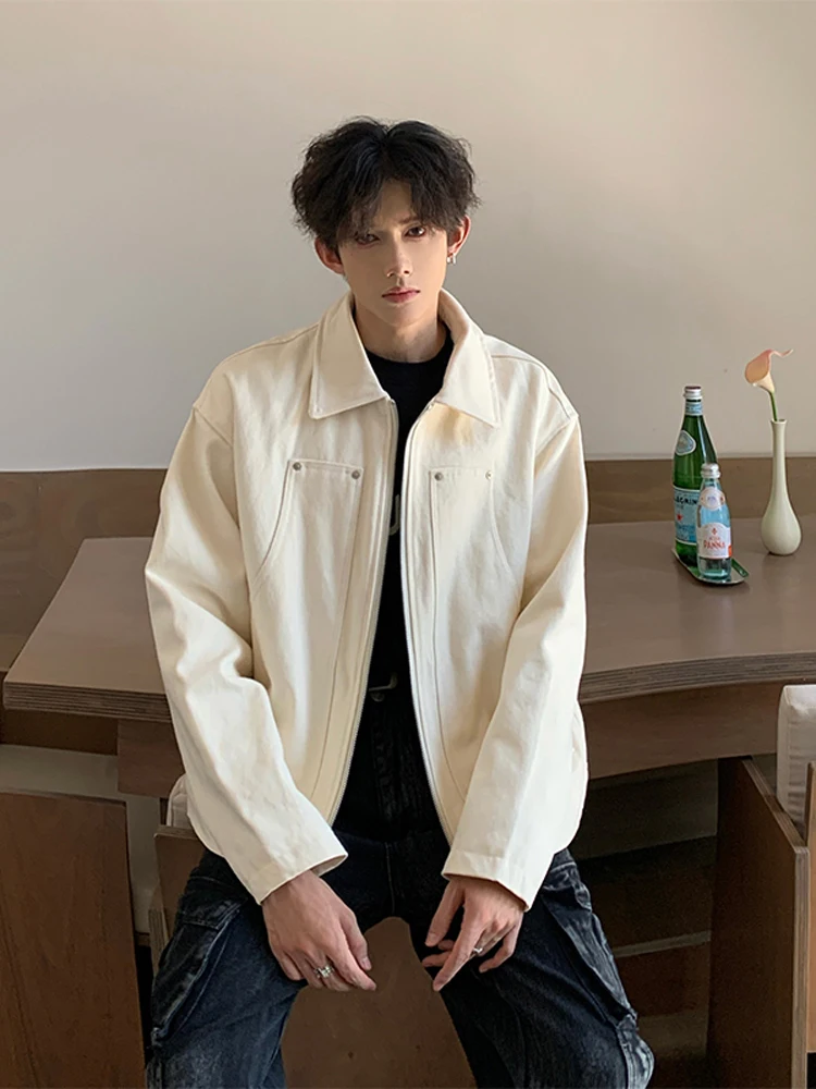 

Мужская рабочая куртка Cleanfit в американском стиле, весна-осень, с заклепками на воротнике, для лесорубов, стильная повседневная, из роскошного хлопка