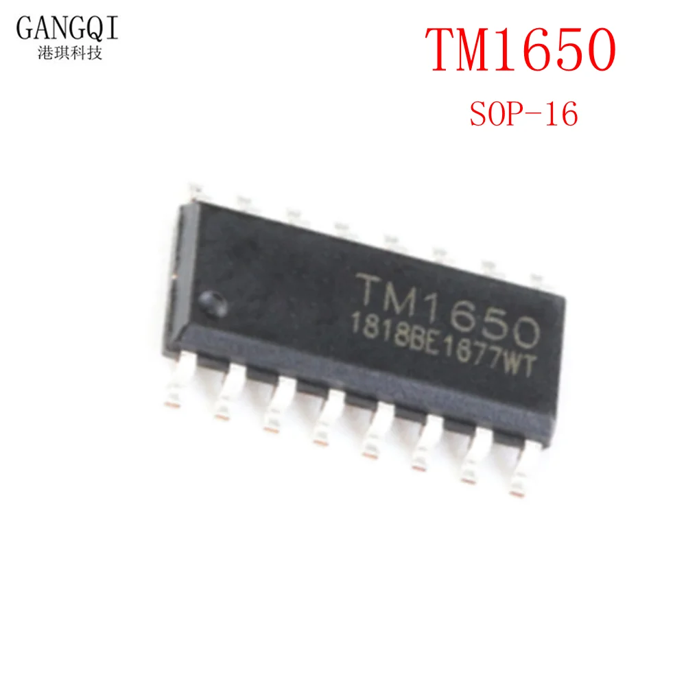 10PCS TM1650 SOP-16 LED 1650 SOP16 LED Drive Control Digital Tube Driver IC Chip New Original In Stock