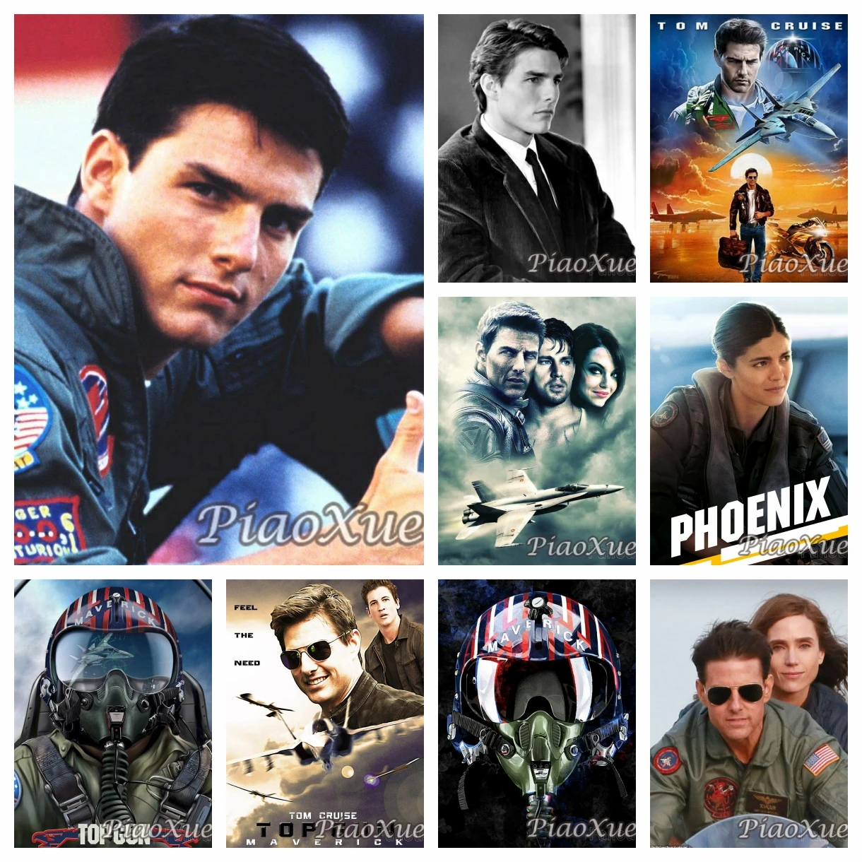 Klassischer Film 5D DIY Diamant Malerei Top Gun Diamant Stickerei Tom Cruise Mosaik Kreuzstich Kit Home Decor Handwerk Kunstwerk