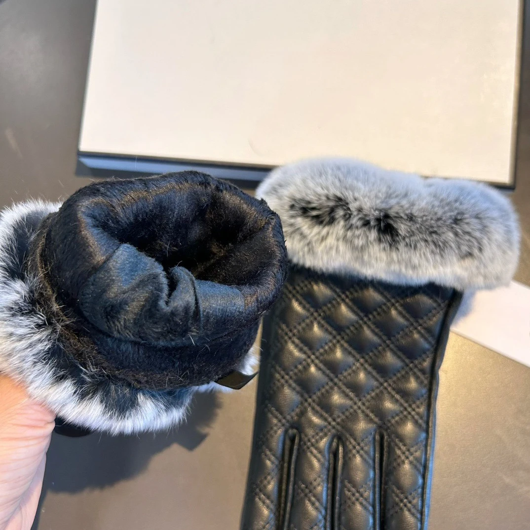 Осенние и зимние высококачественные перчатки, кожаные перчатки, теплые велосипедные перчатки с сенсорным экраном, водонепроницаемые ветрозащитные перчатки, женские роскошные подарки