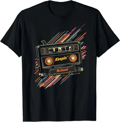 Old School Hip Hop 80s 90s Vintage Mixtape Cassette Tape T-Shirt Y2k Top Shirts for Women Camisetas