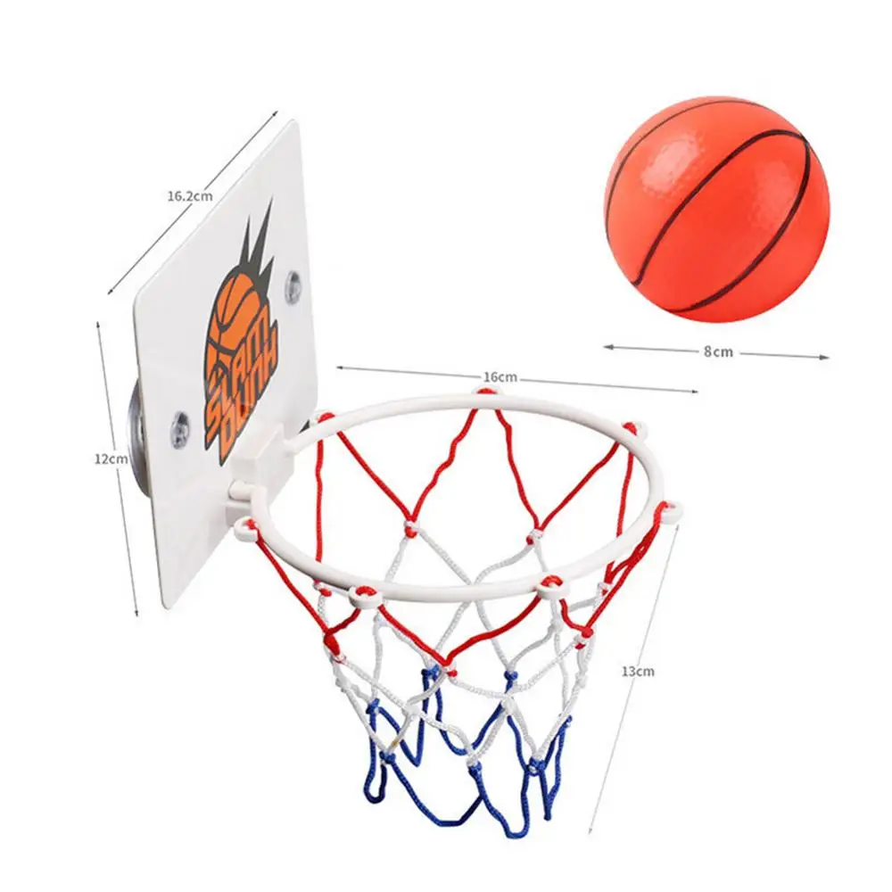 Portable Exercise Basketball Hoop Set Indoor Home Portable Funny Mini Basketball Hoop Toy Wall Frame Stand Set for Kids Adults