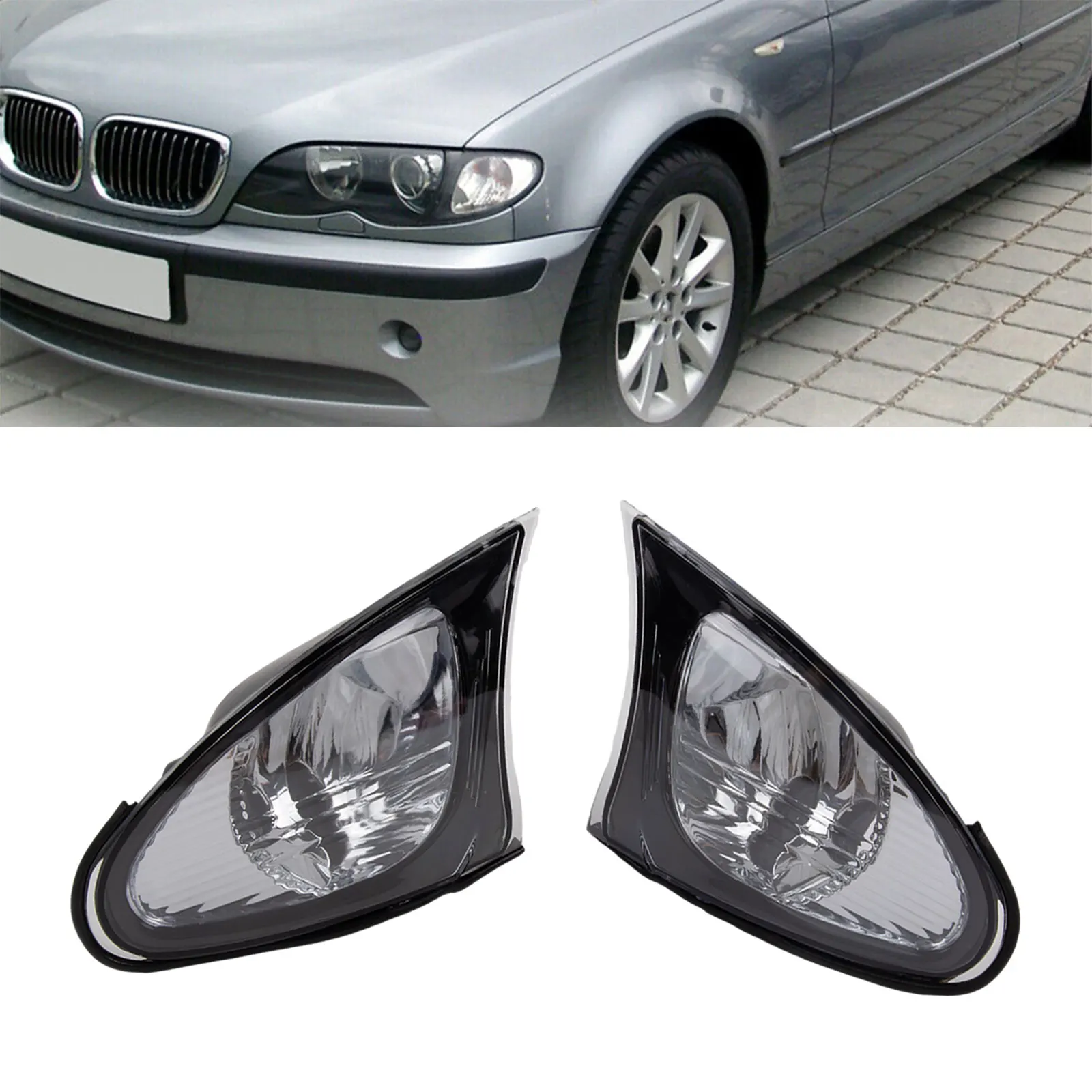 Parts & Accessories Corner Lights 2PCS 63137165859 (Left) 63137165860 (Right) Clear For BMW 325i 4-Door Brand New