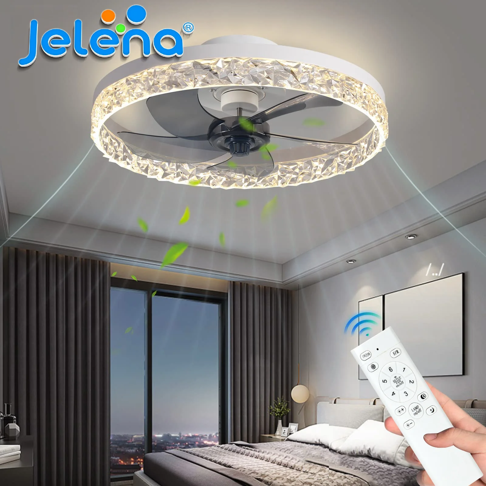 Ventilador De Techo Led Redondo Inteligente, Silencioso, De Montaje Empotrado, Con Control Remoto Por Aplicación, Motor Reversible, Regulable, Para Decoración De Dormitorio, Sala De Estar, Cocina — -73%, 139.38€ Coupon, from 49.87€ – 73% descuento – €49.87