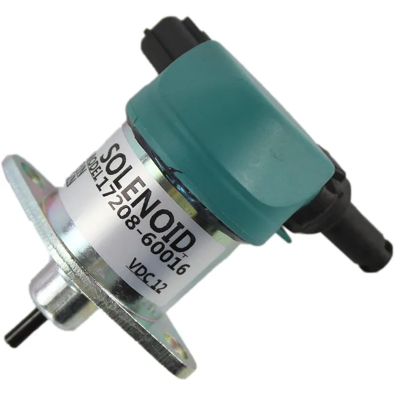 Fuel Shutoff Solenoid 17208-60015 17208-60016 For Kubota D905 D1005 D1105 V1205 V1305 V1505 Engine Mower Excavator Tractor