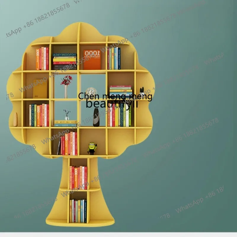 S7486 ss Creative Stitching Tree Bookshelf Picture Book Storage School Library Shelf