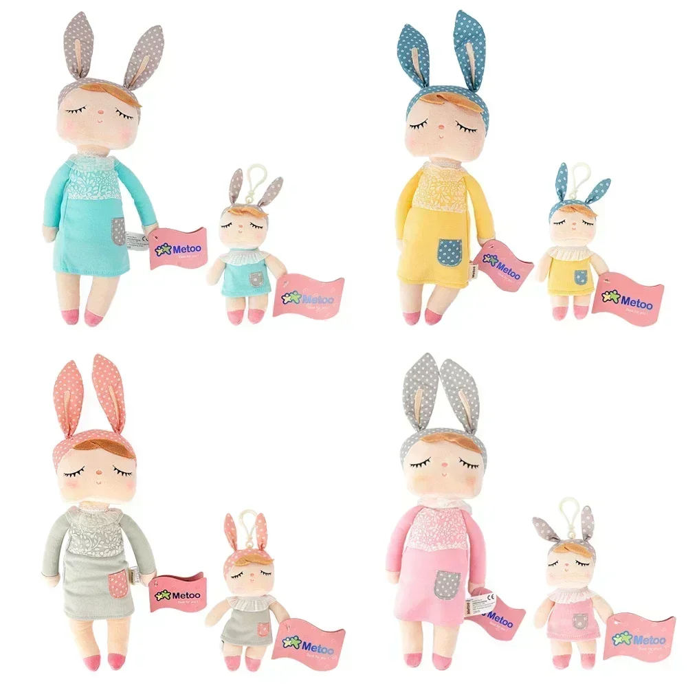 Metoo Original Angela Doll Cute Cartoon Plush Toys Set for Girls Baby Rabbit Beautiful Parent-child Angela Stuffed Toy for Kids