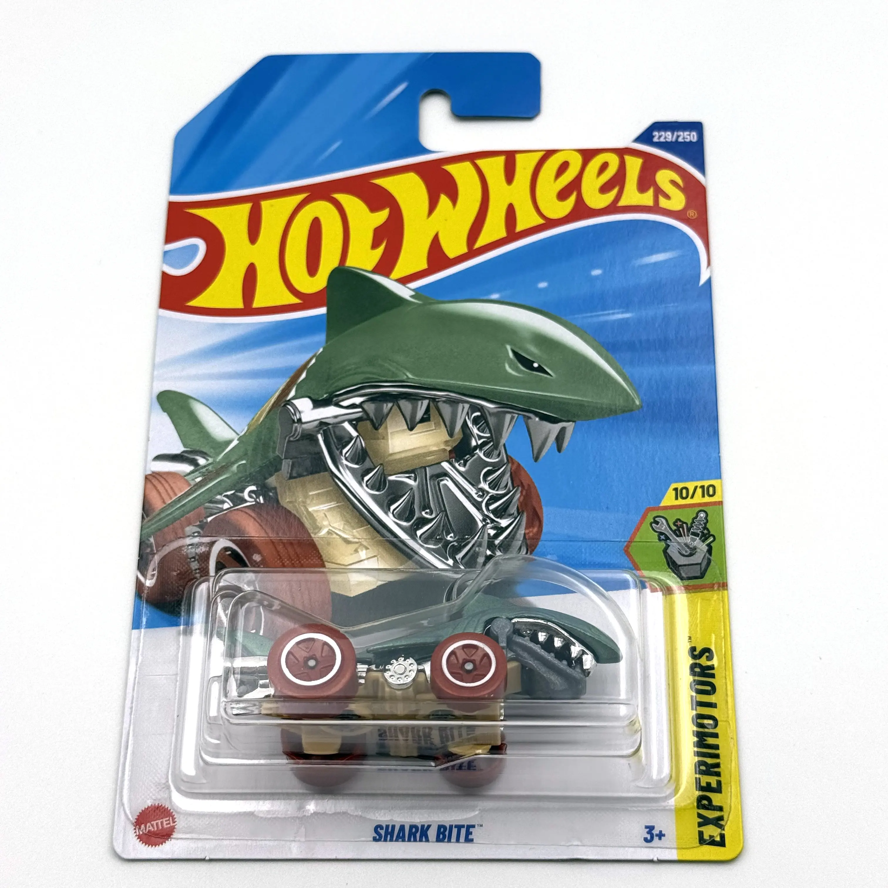 2025-229 Hot Wheels Cars Shark Bite 1/64 Metalen gegoten Model Speelgoed Vehiclesoy Voertuigen
