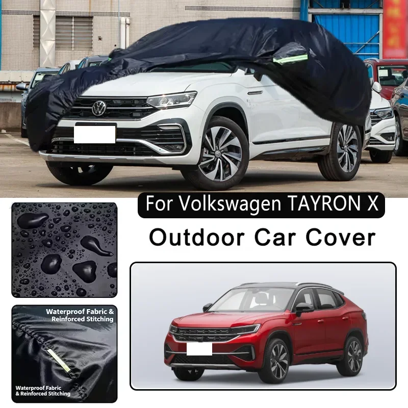 

For Volkswagen TAYRON X Car Covers Outdoor Waterproof Dustproof Sun Rain Snow Protection Thick Oxford Cloth Car Accessories