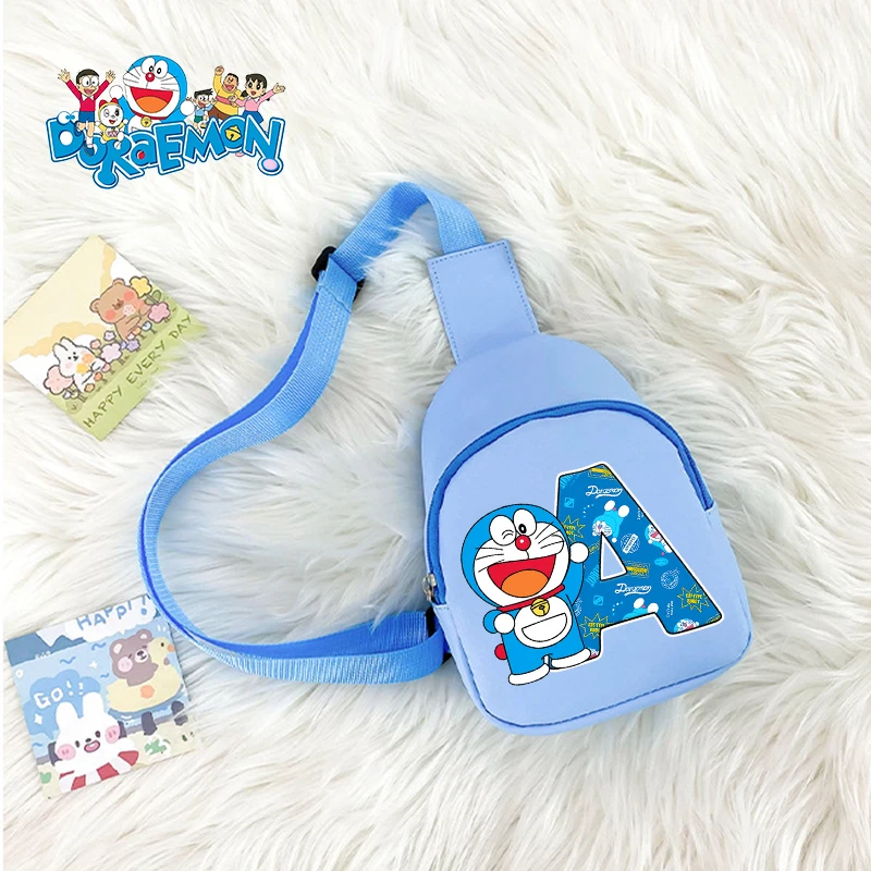 

Doraemon PU Leather Shoulder Bag Girl Boy Crossbody Bag Kawaii Small Messenger Bag Cartoon Waterproof Phone Pouch Birthday Gift