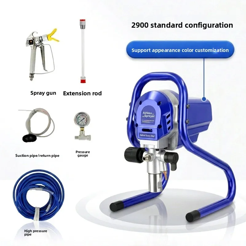Portable Electric Airless Paint Sprayer Piston Pump for Home DIY Coating Wall Paint Tool