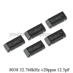 5pcs/lot 8038 SMD Passive Crystal Oscillator 32.768kHz 32.768 kHz 32.768k Hz  ± 20ppm 12.5pF Resonator 4Pin