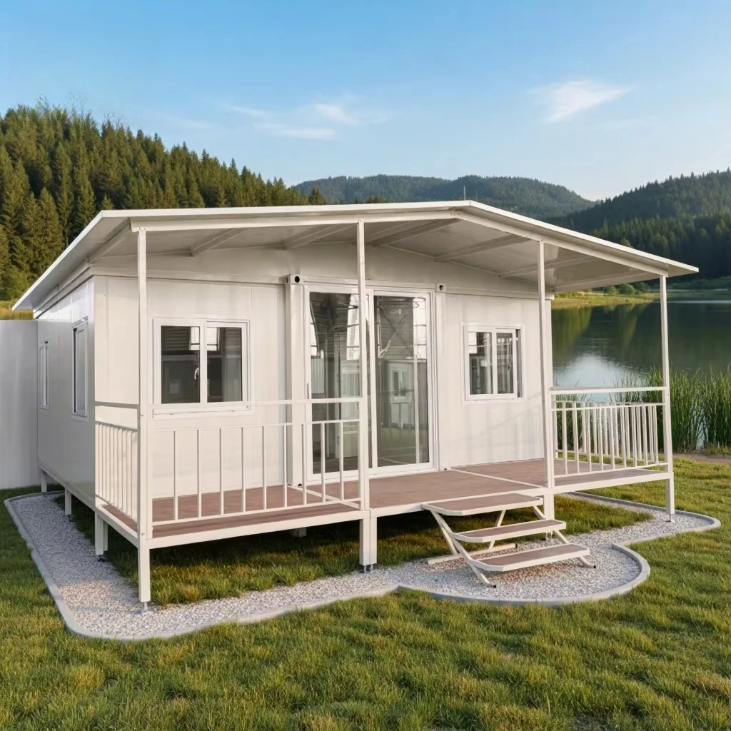 Casa Contenedor Plegable y Expandible de 20 pies, 30 pies, 40 pies, Casa Contenedor Modular, Casas Prefabricadas, Apartamento Tipo Granny Flat con Cocina y Baño