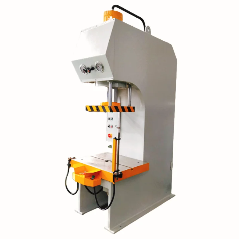 63 tons C-frame hydraulic press single column single arm press for sheet forming and bearing press fitting