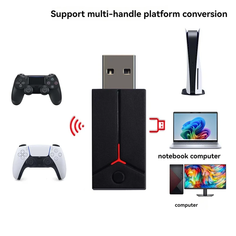 محول ألعاب لاسلكي يمكن الاعتماد عليه لوحدة تحكم PS5 QRD Spark N5/QRD Maestro S3/Arcade Stick/Dualshock4 PS4