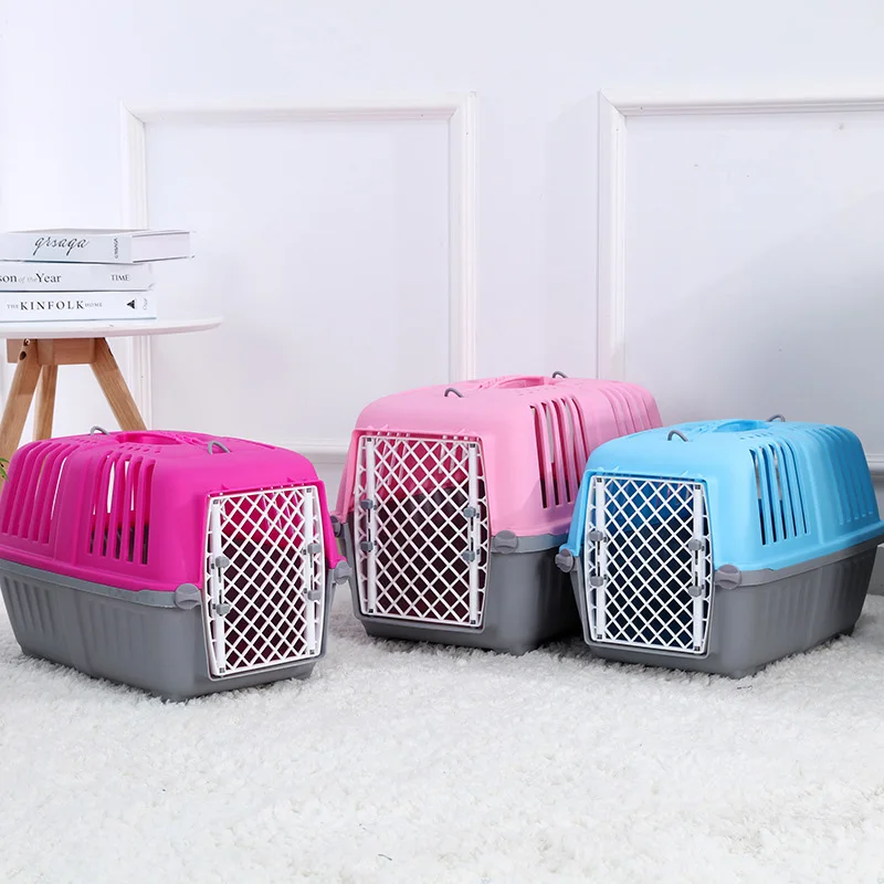 Pressure Resistant Pet Aviation Box Teddy Bichon Frise Outdoor Portable Bag Cat Transport Box Handheld Rabbit Cage Pet Supplies