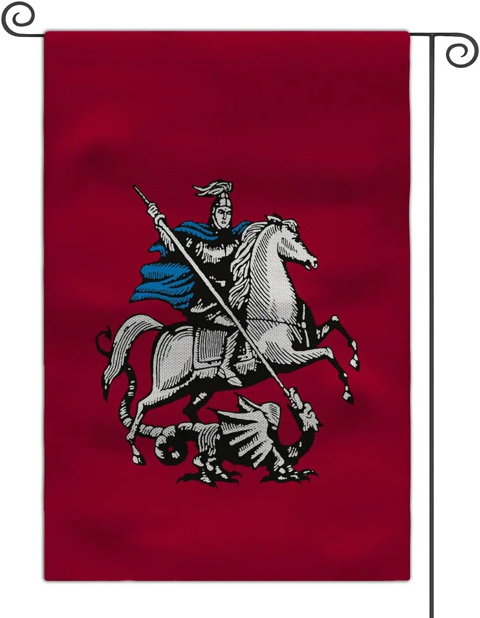 Medieval Coat of Arms Garden Flag 12x18 Double Sided Yard Outdoor Flag (Grand Duchy of Moscow)