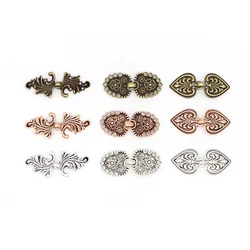 Shiny Crystal Cape Cloak Clasps Fasteners Buckle Brooch Clip Vintage Cardigan Collar Clips Holder