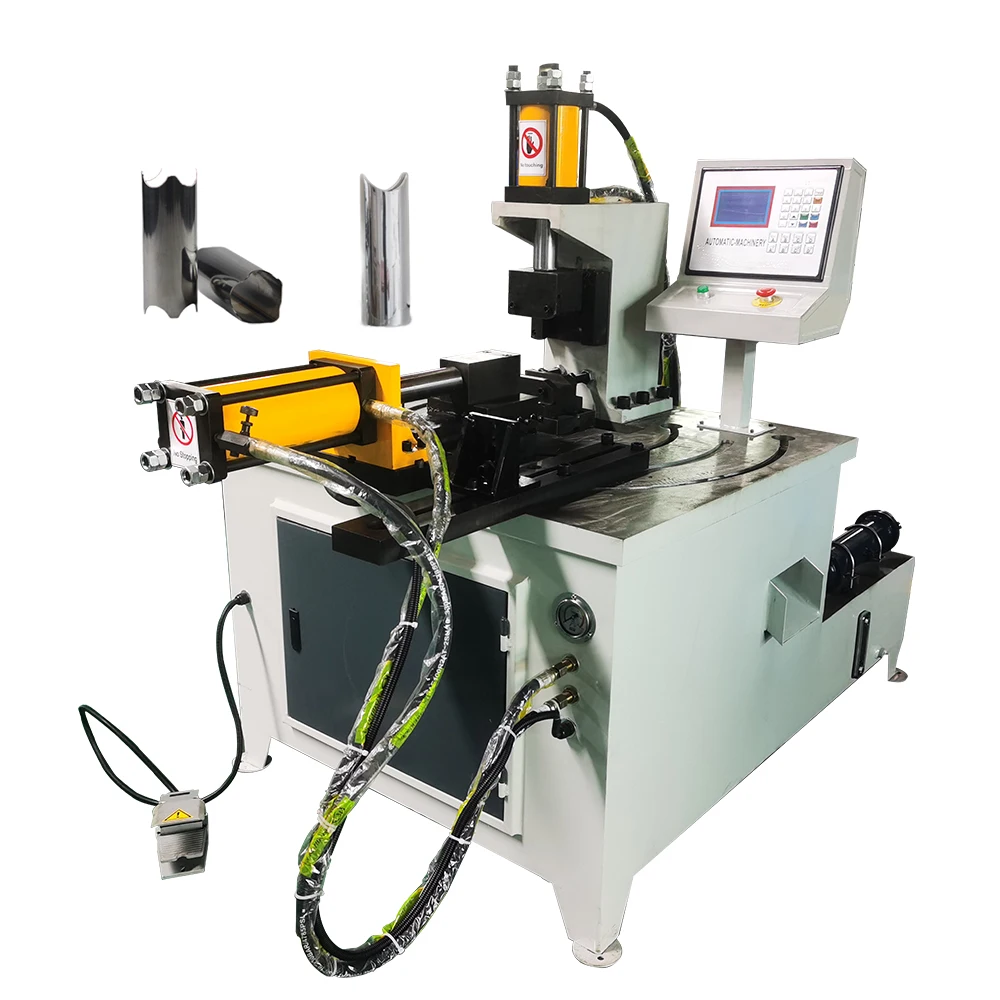 60 hydraulic Corner Tube Notcher notching machine for steel Pipe notching machine