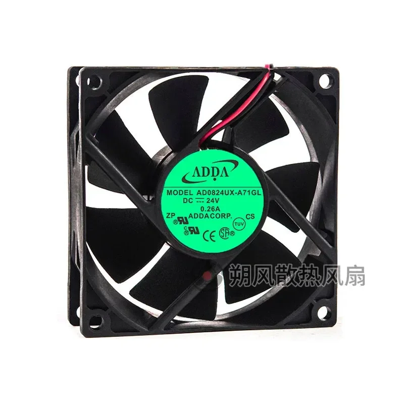 for ADDA AD0824UX-A71GL 8025 8CM 24V 0.26A Elevator Inverter Cooling Fan