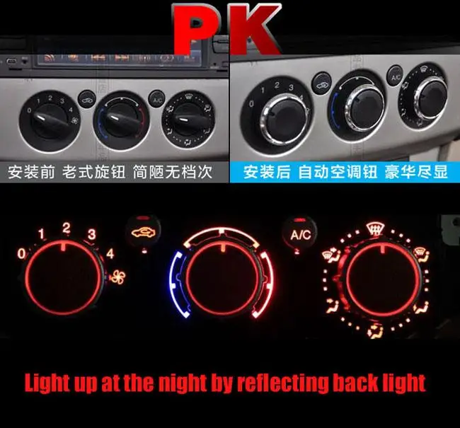 Accessories Fit For Ford Focus Mondeo Switch Knob Heater Climate Control Button Dials Refitting Rotary Mk2 Mk3