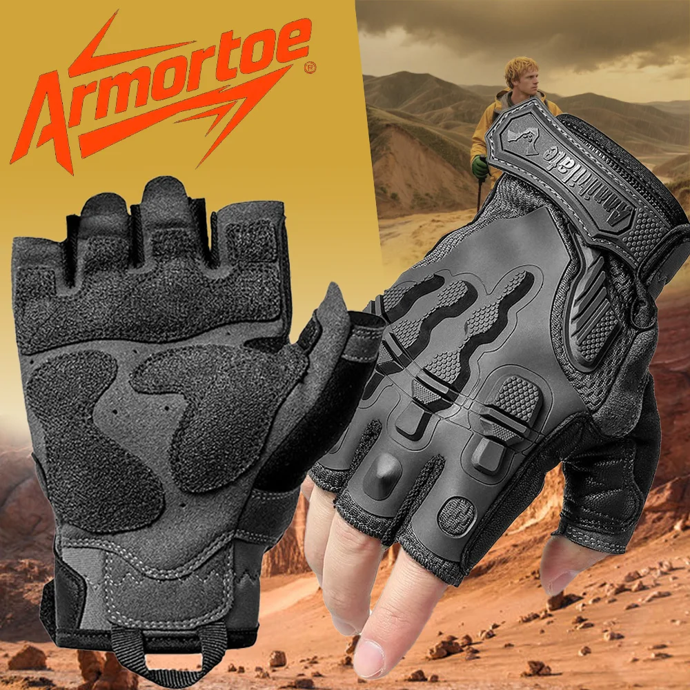 

ArmorToe Tactical Gloves Autumn Full Finger Motorcycle Riding Kevlar Cut Stab Resistant Outdoor Men's Protection #Armor8052