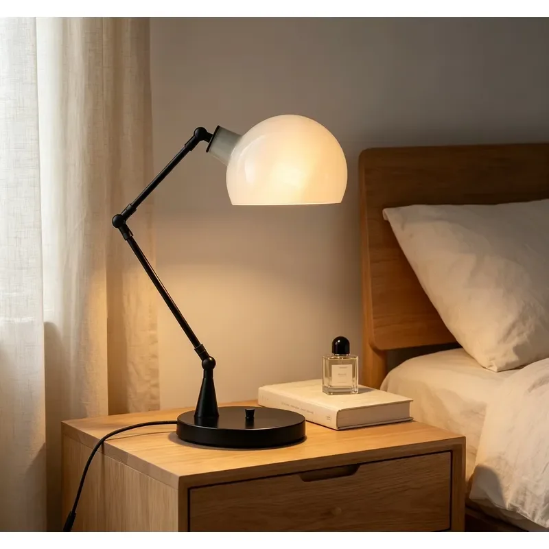 Original Minimalist Handmade Glass LED Desk Table Lamp Decoration for Home Hotel Study Reading Bedroom Beside