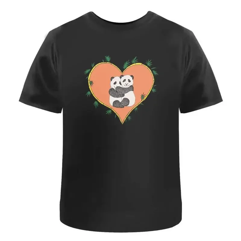 Panda Hugs' Cotton T Shirt Ta020877