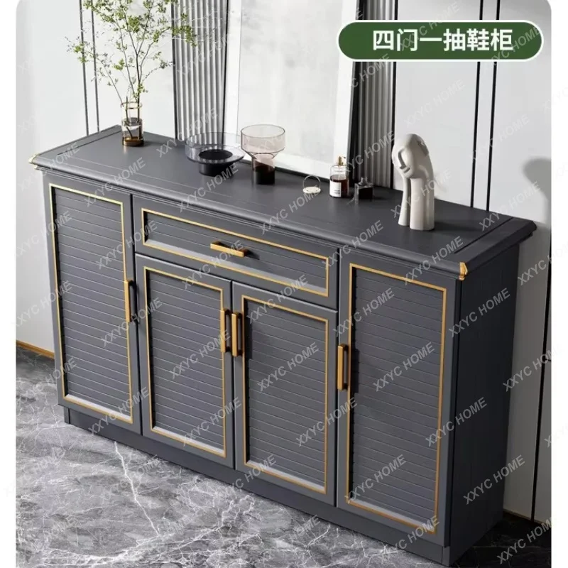 XX Drawers Black Shoe Cabinet Design Quality Cheap Space Saving Shoe Cabinet Corridor Luxury Storage Sapateira Furniture For