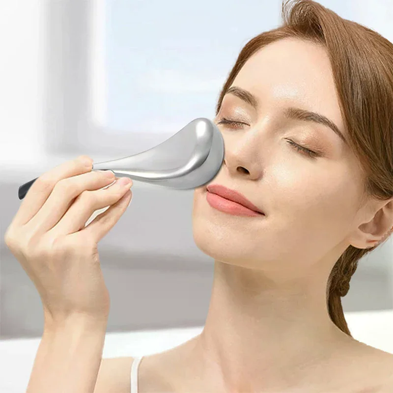 

Ice Globes Facial Skin Care Tool For Face And Eyes Stainless Steel Beauty Cryo Sticks For Women Cooling Spa Globes Cold Roller