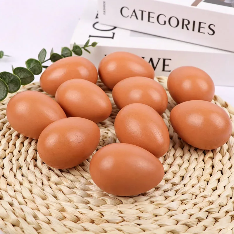 Huevo de madera para gallinas ponedoras, juguete educativo Montessori de simulación de comida, manualidades de Pascua pa