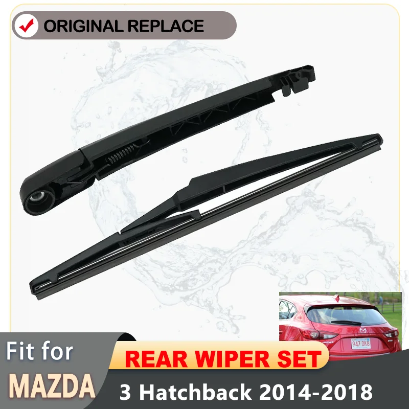 Rear Wiper Back Arm Blade Set For Mazda 3 Hatchback 12\