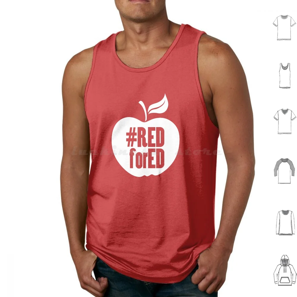 Red For Ed Tank Tops Vest Sleeveless Red For Ed Red For Ed Rally Red For Ed Walkout Red For Ed Teacher Red For Ed Strike Red