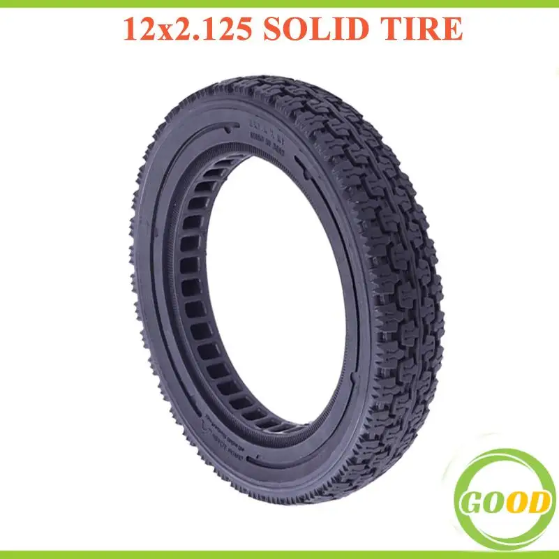 

12x2.125 off-road hollow solid tire 12 1/2x2 1/4 generation thick explosion-proof tire for driving