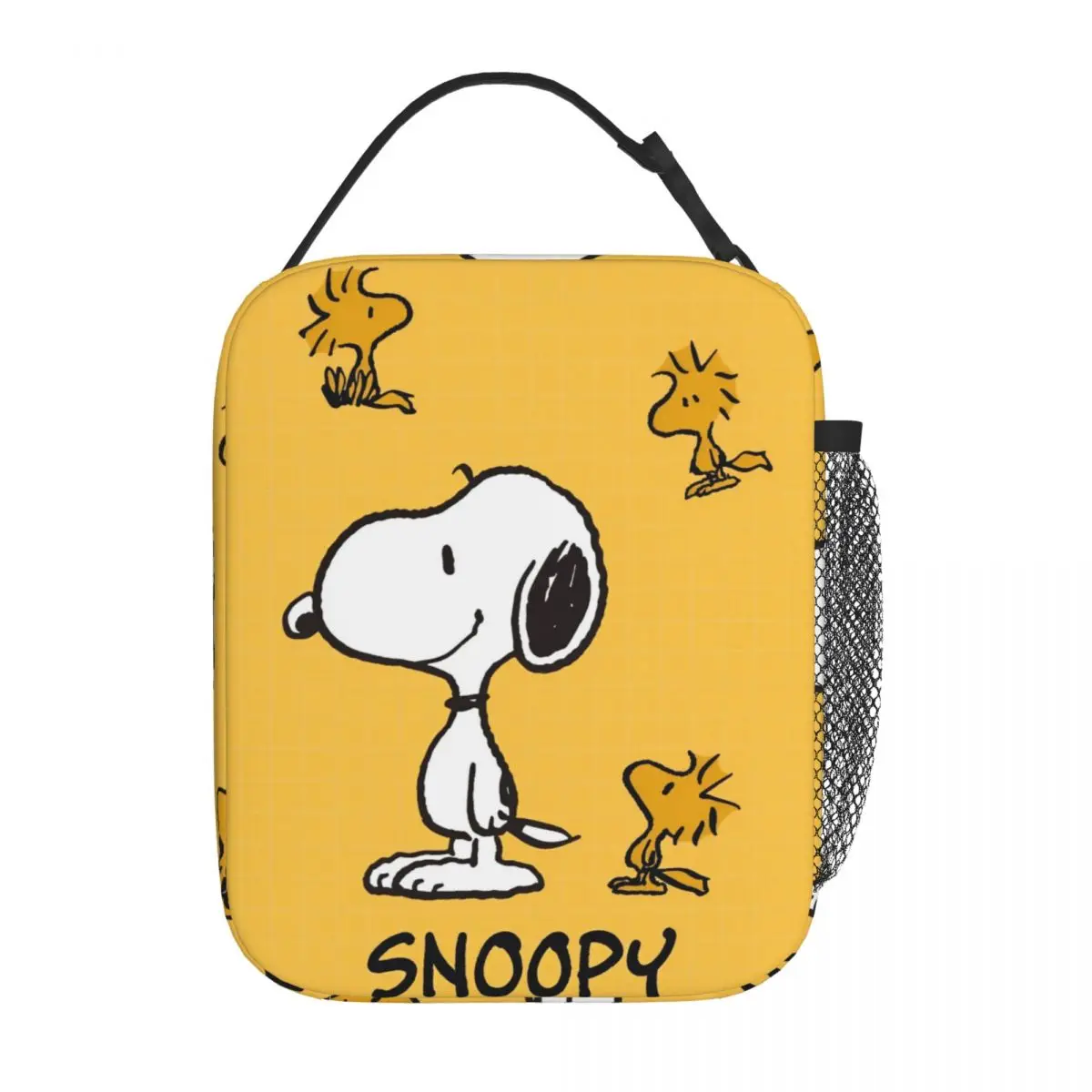 

Snoopys Cute Dogs Woodstock Merch Insulated Lunch Bags For Picnic Food Box Portable Cooler Thermal Lunch Boxes