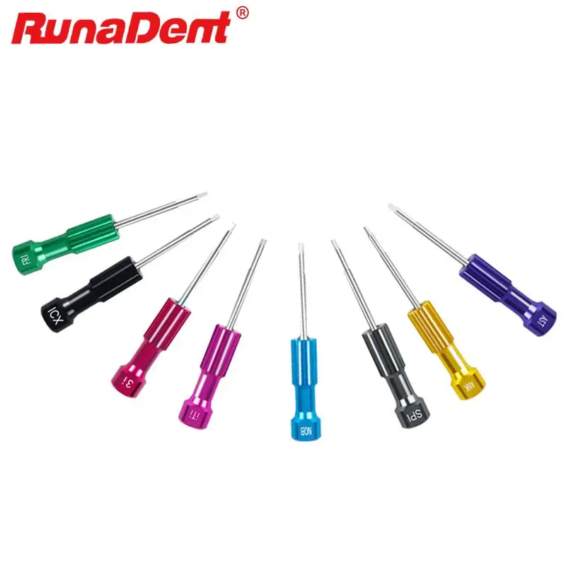 8Pcs/kit Dental Planting Screwdrivers Micro Implants Drilling Tool Implant Screw Driver High Quality Dentist Instrument