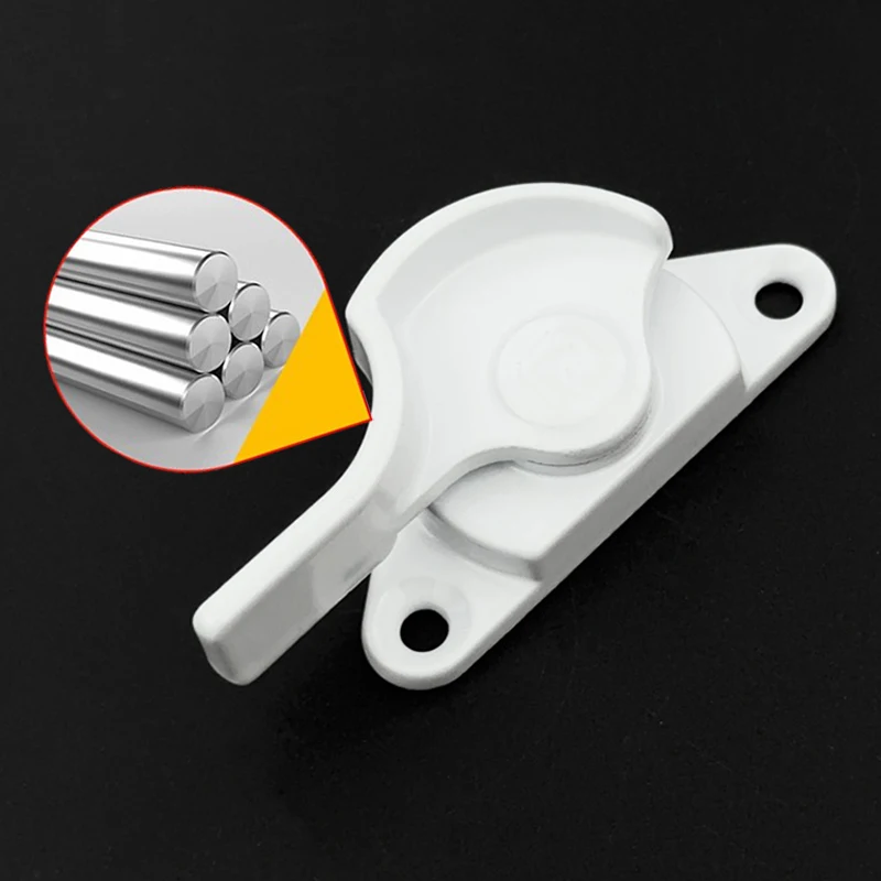 

1 Set Plastic Steel Window Crescent Lock Balcony Floor to Floor Translation Aluminum Alloy Hook Window Accessories