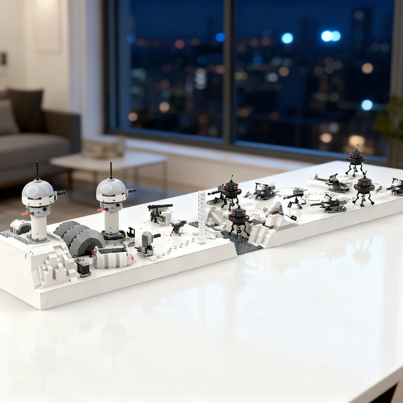 

3058pcs MOC SW Battle Of Hoth Star Model Building Blocks Creative DIY Gift Display Decor Assemble Premium Adult Kids Desk Home