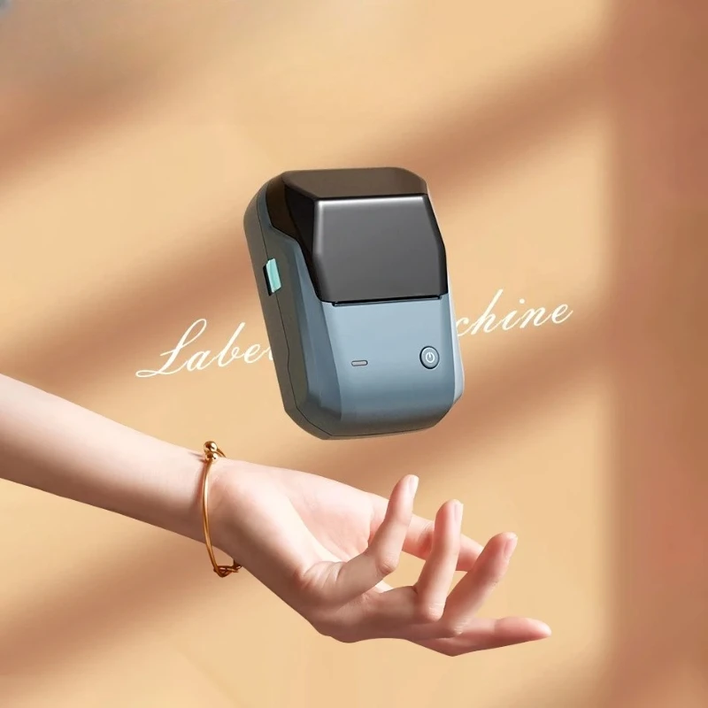 B1 Wireless Label Maker White Color Transparent Clear Round Adhesive Sticker Business Bluetooth Labeling Printer Paper