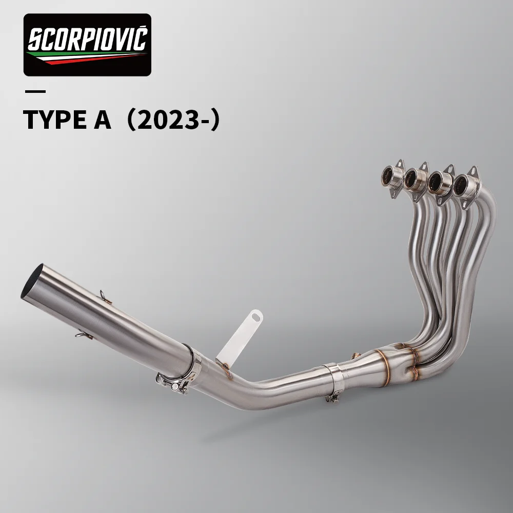 Suitable for 2023 kove 450rr motorcycle improved exhaust slide in connection pipe 51mm exhaust pipe