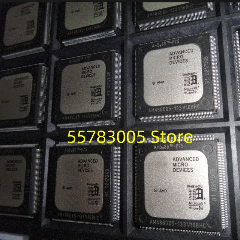 2PCS New AM486DX5-133V16BHC  QFP208 Microprocessor chip IC