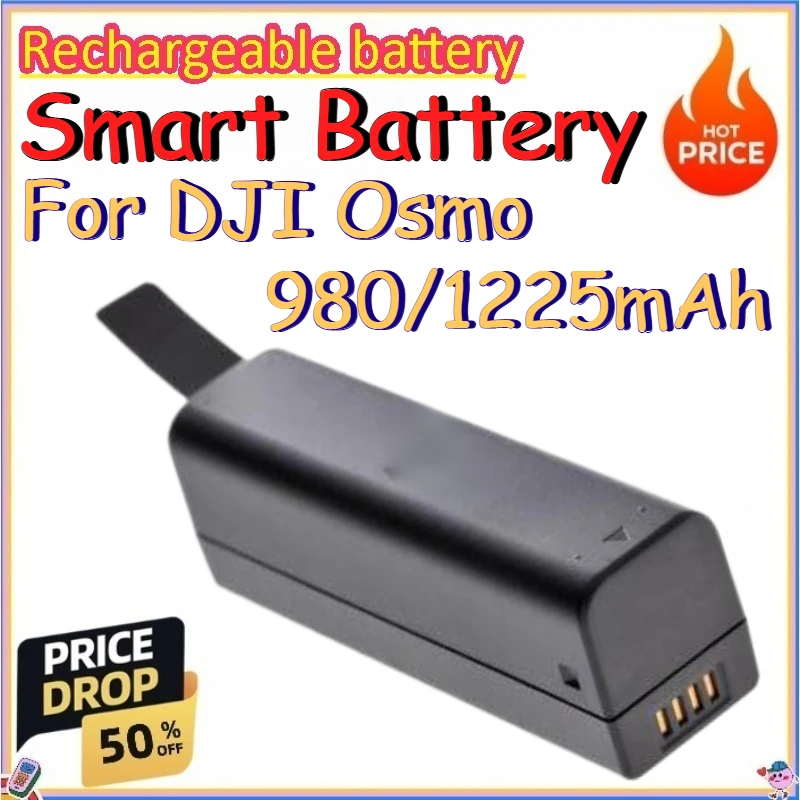 

980/1225mAh Smart Battery for DJI Osmo High-capacity Battery The DJI Official Dedicated Charger Must Be Used.