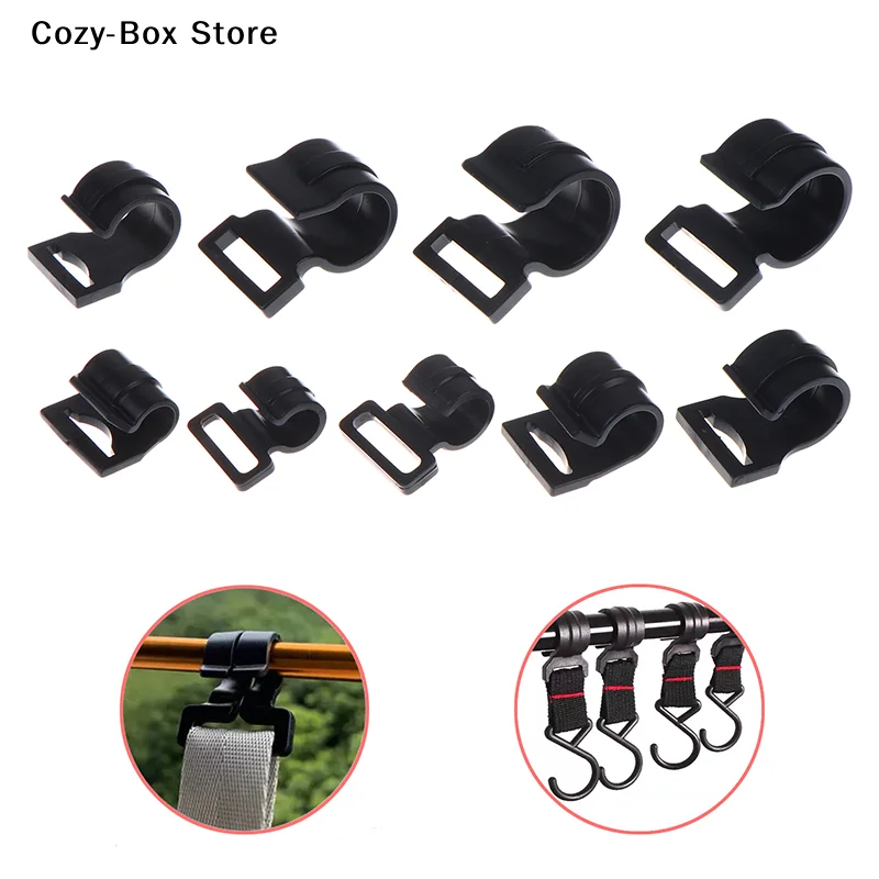 [ZY]10Pc 9/10/12/13/16/17/19/22/25mm Lanyard Snap Clip Hooks Tent Hooks Camping Caravan Awning Tent Camping Tent Accessories[ZY]