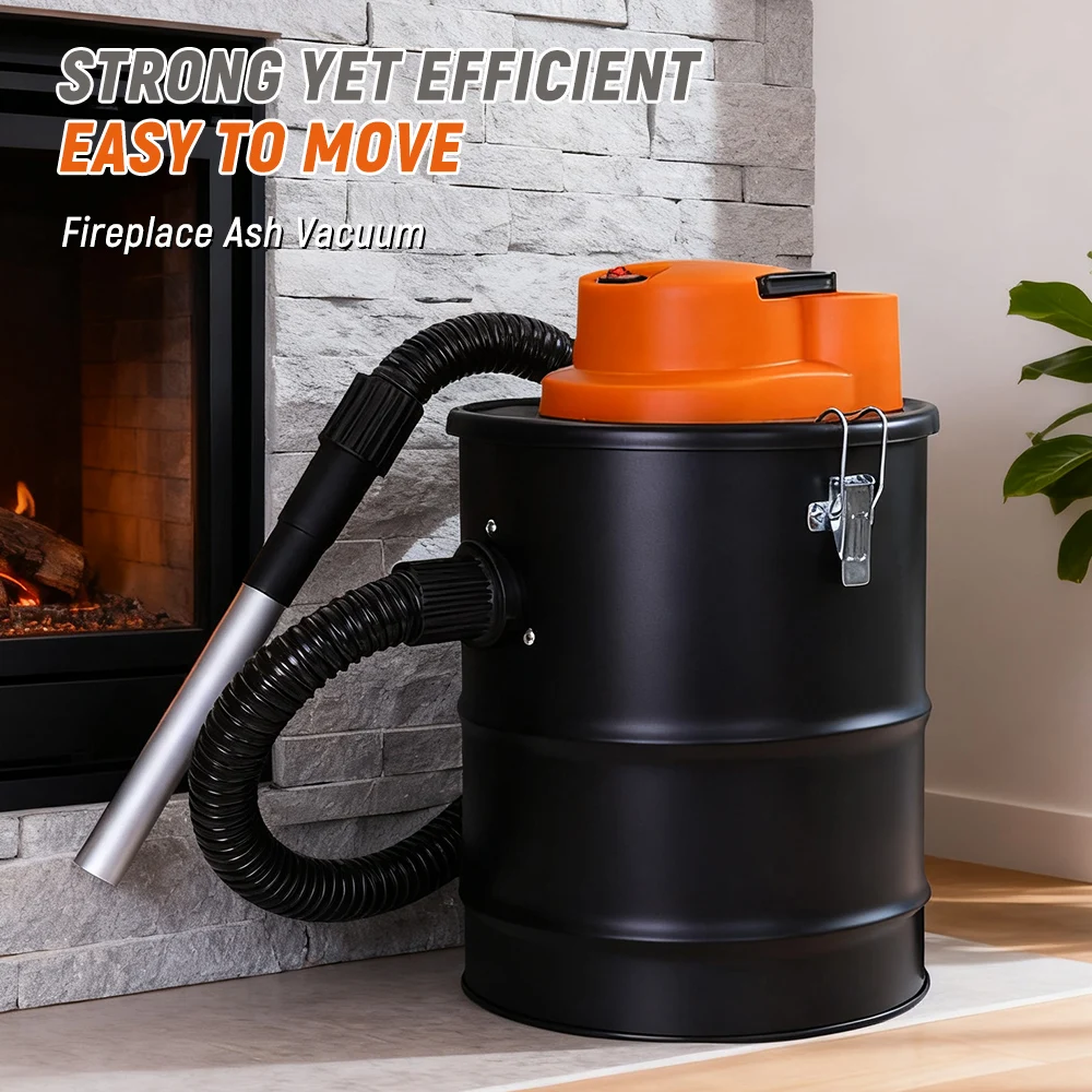 12L 220V 800W Household Barrel Vacuum Cleaner for Hotel Apartments Fireplace Ash Vacuum Cleaner Powerful Suction