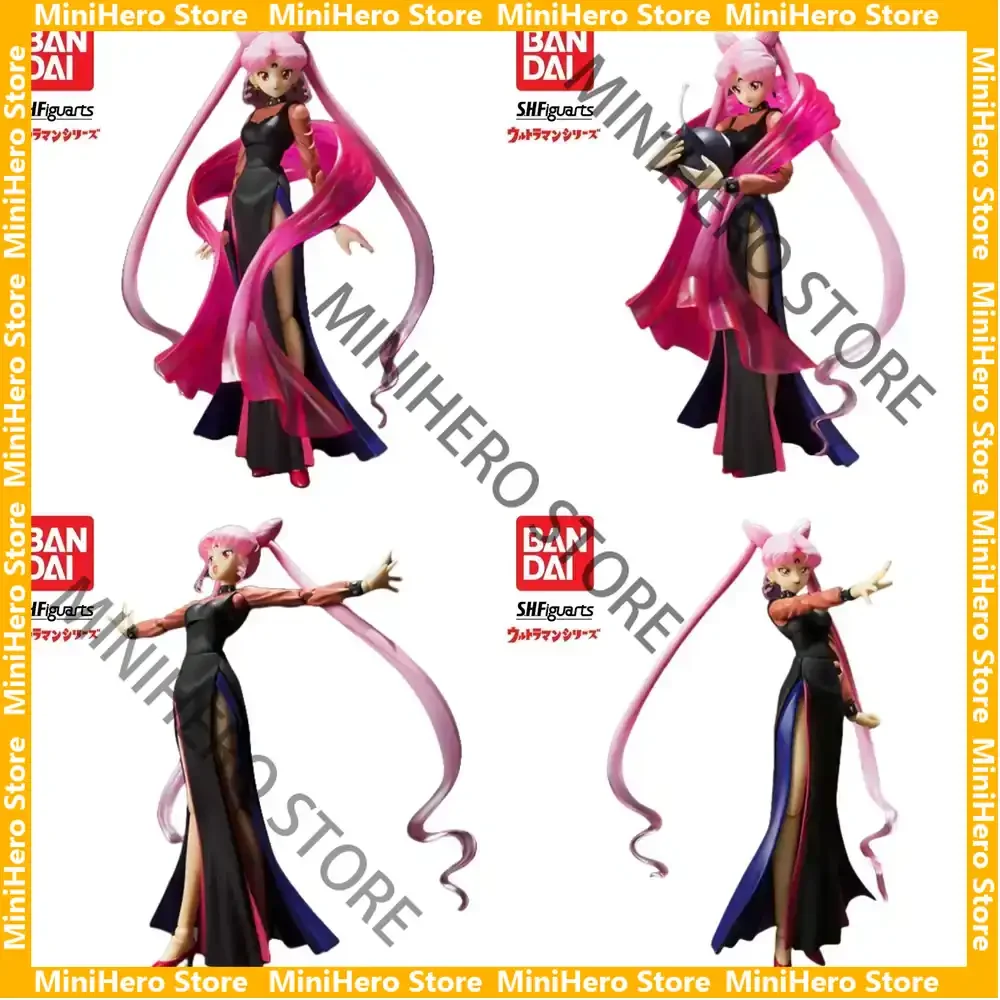 

В наличии Оригинальный Bandai S.H. Коллекционная фигурка Сейлор Мун Чибиуса 1/6 из ПВХ, серия Figuarts