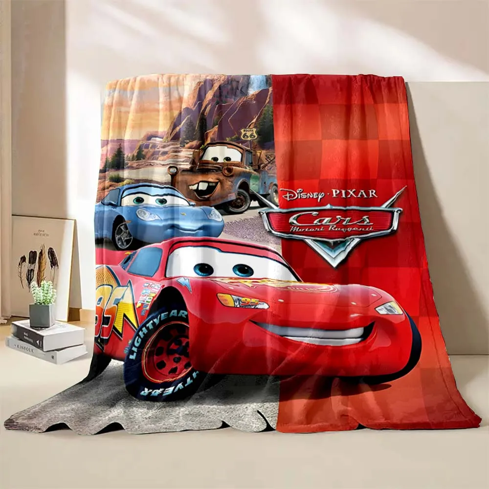 Disney Cartoon Cars coperta per bambini flanella Fluffy Soft Throw coperta da campeggio per bambini divano tiro coperta regalo di moda